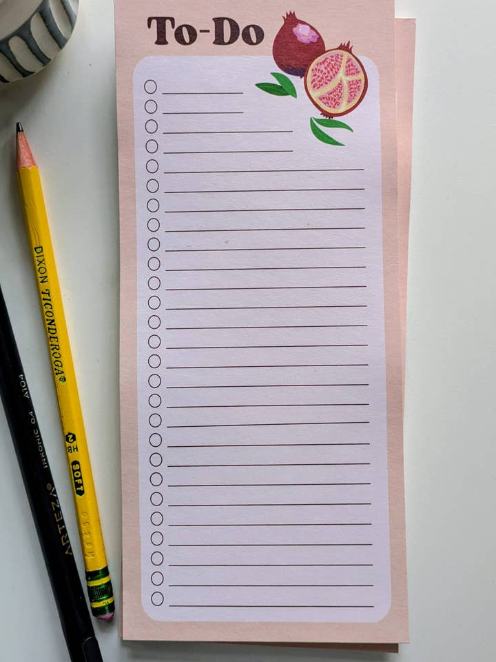 Pomegranate Notepad Set for wholesale by Jacquelyn Turner Art