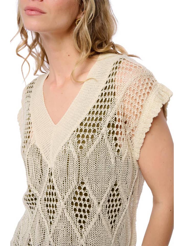 APOIL Cashmere - Wholesale Knit Top - Women's - GRIGNON2