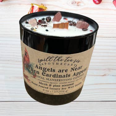 Angels Are Near When Cardinals Appear - Grief Soy Candle 9oz for wholesale by Spill the Tea Sis Apothecary