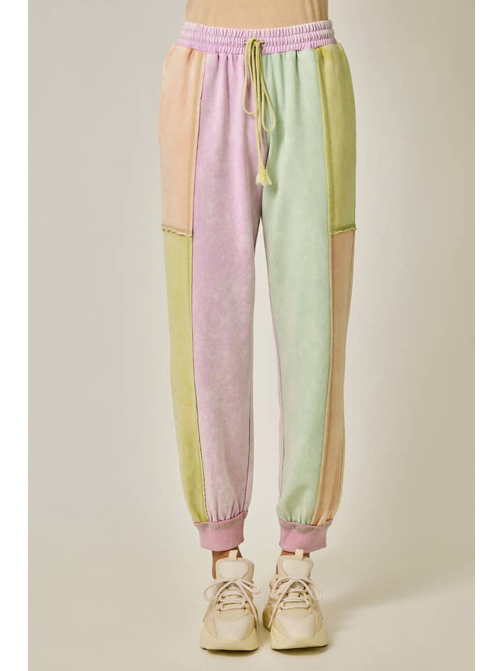 Mystree - Wholesale Pants - Women's - 61539 Color Blocked Track Pants17