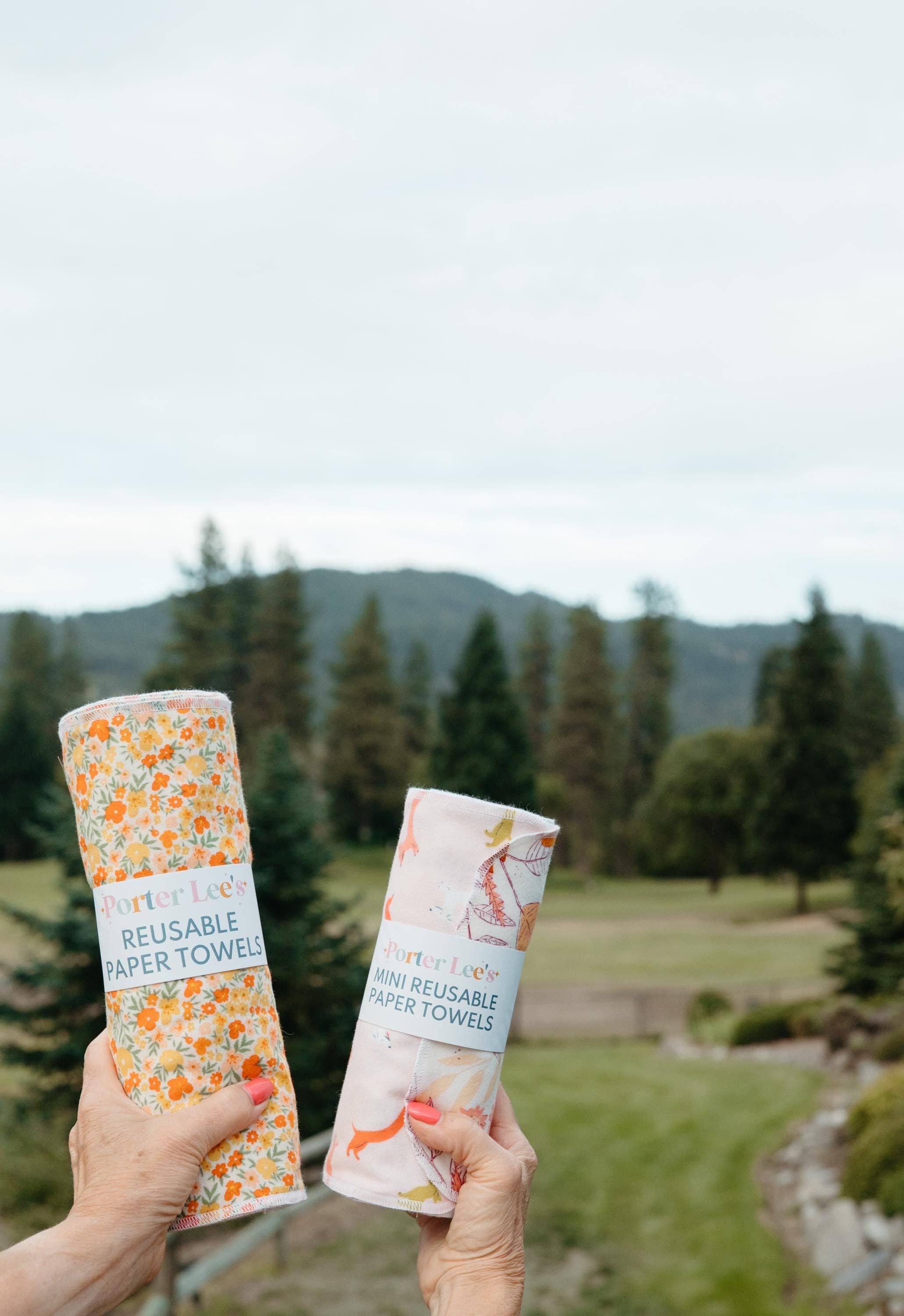 Porter Lee's - Wholesale Paper Towels - Reusable Paper Towels--Stamped Grove2