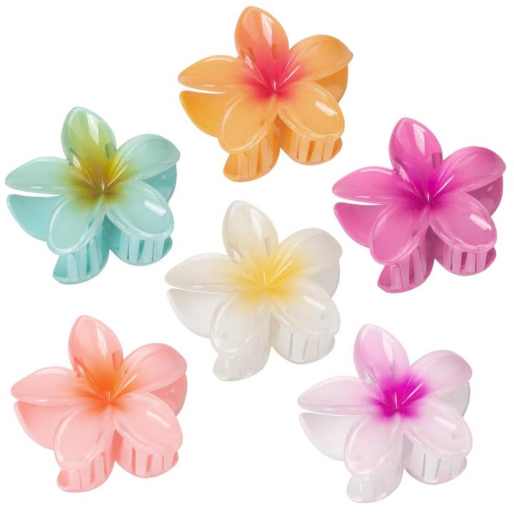 Cute Flower Hair Clips For Women- Assorted for wholesale by Loogai