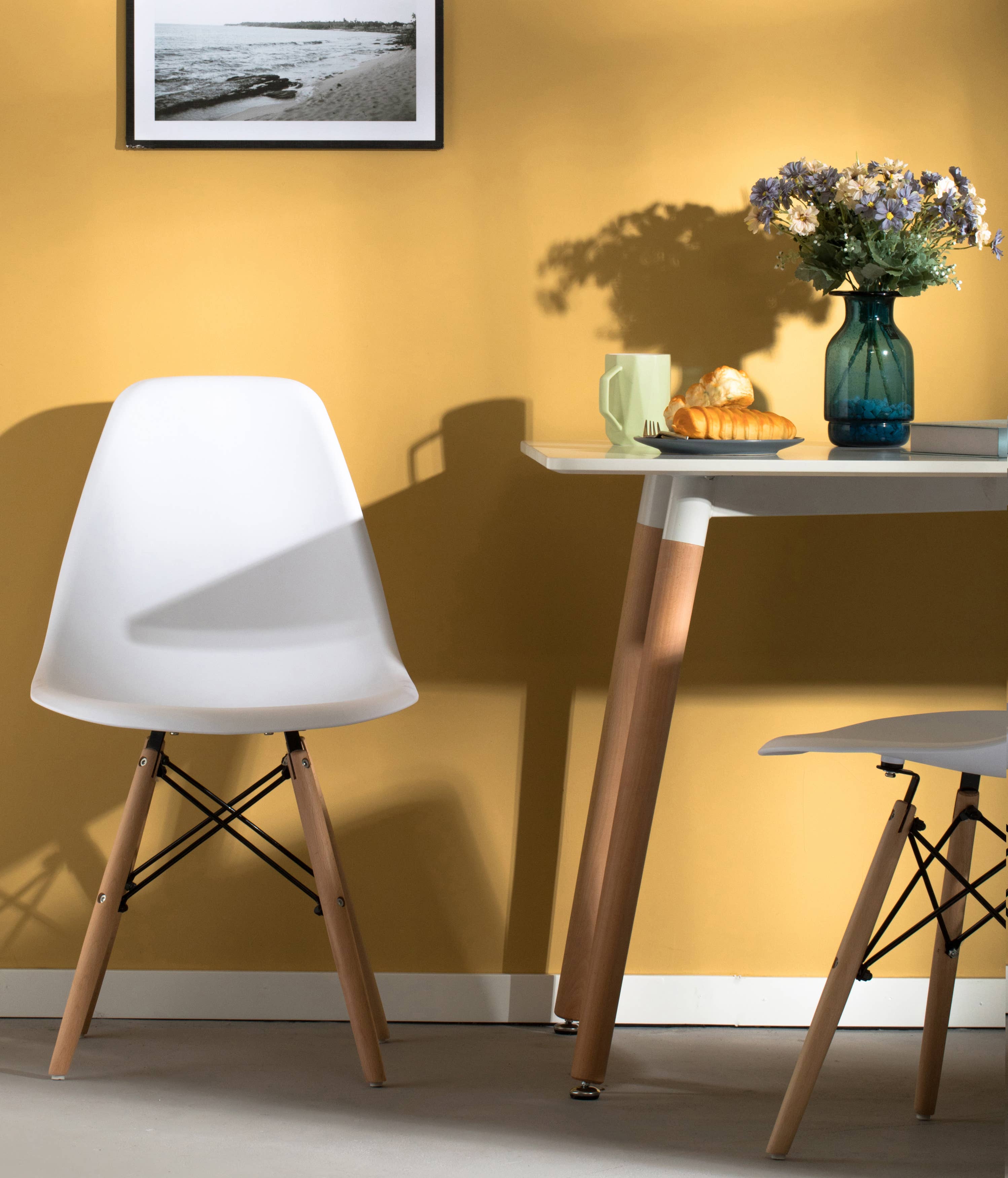 Quickway Imports - Wholesale Chair - Plastic DSW Shell Dining Chair with Wooden Dowel Eiffel Legs22