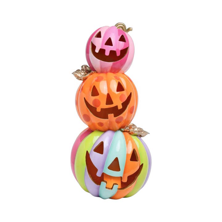 December Diamonds - Wholesale Decorative Tabletop Object - 28.5in Pumpkin Stack