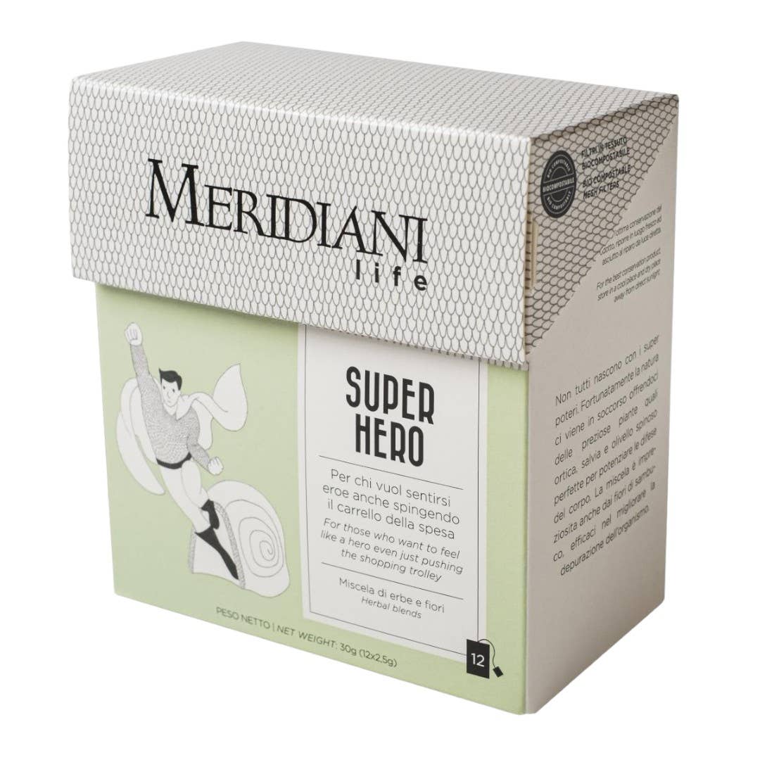 pirotta srl - Wholesale Health/Detox Tea - A18 | Meridiani Super Hero Herbal Tea in Filters Pack of 12 Pcs.0