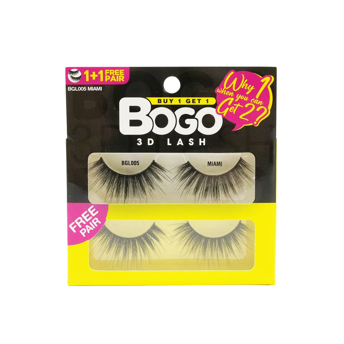 EBIN NEW YORK - Wholesale False/Fake Eyelashes - BOGO 3D Lash - MIAMI