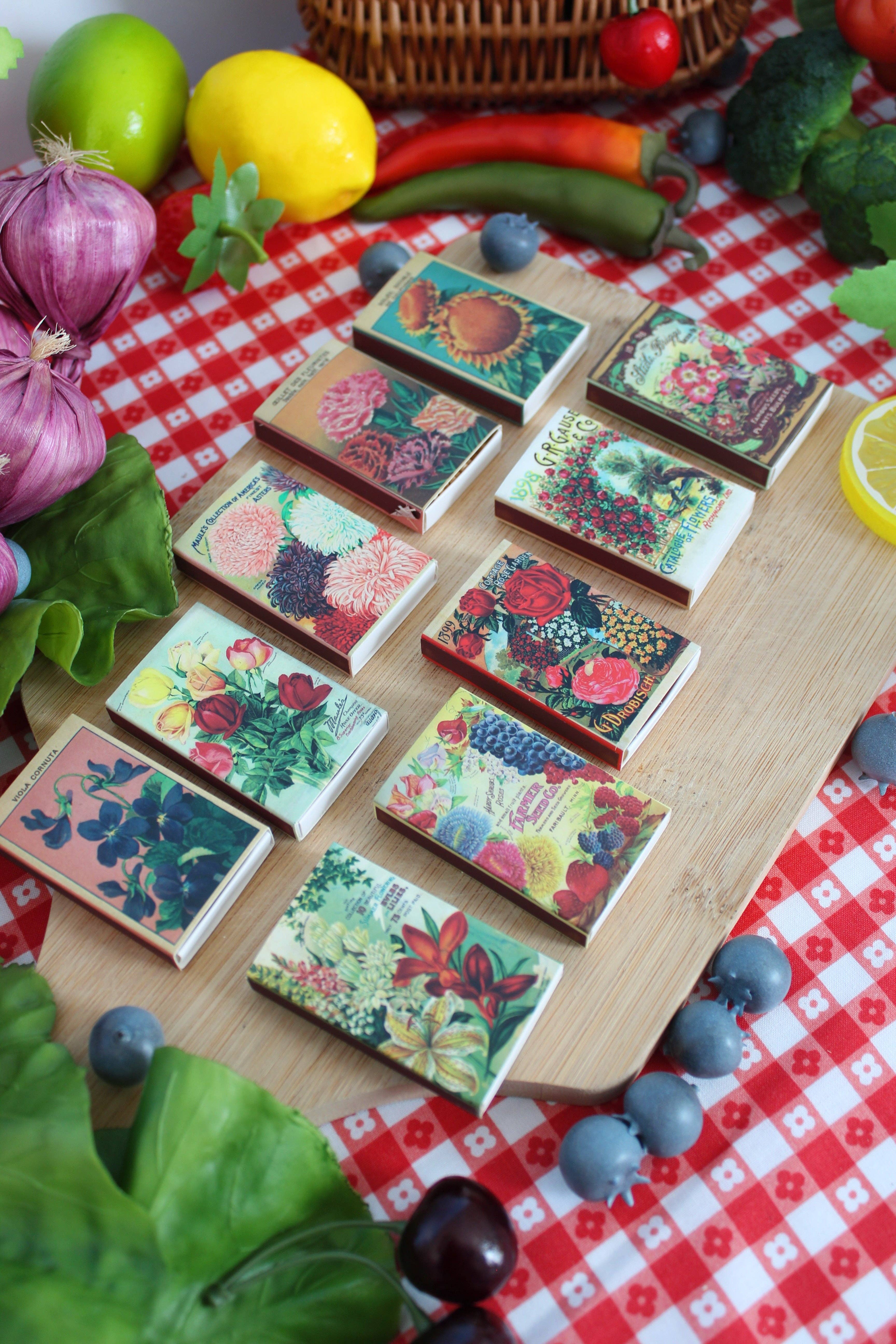 A Shop of Things - Wholesale Matches - Flower Seed Match Set5
