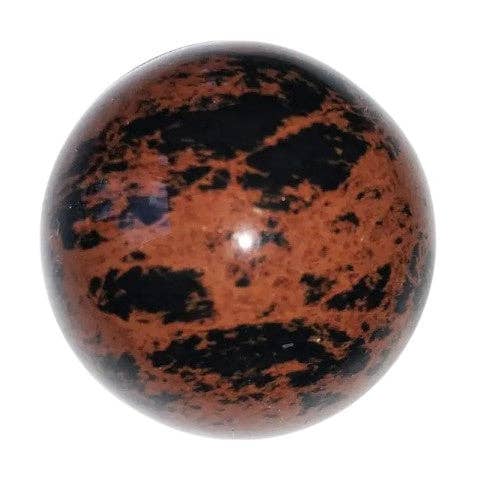 Sfera di ossidiana mogano Messico A - 20mm per la vendita all'ingrosso da parte di La Boîte à Cailloux