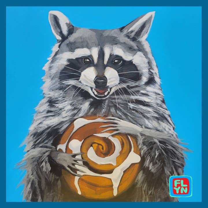 Cinnabun Square Sticker for wholesale by FLYN