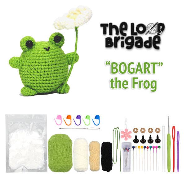 Showcase - Wholesale DIY Craft Kit - The LOOP Brigade: DIY Mini Crochet Plush Toy Complete Kit For Beginners - Bogart the Frog5