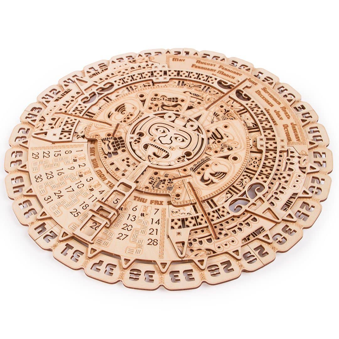 WoodTrick - Wholesale DIY Craft Kit - Wood Trick Maya Calendar Wooden 3D Mechanical Model Kit1