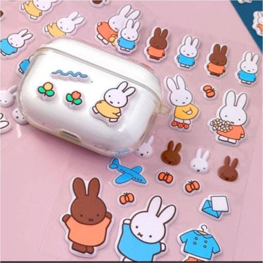 K-Wonderland – Großhandel Aufkleber – Miffy weiche Kissen-Aufkleber im 4er-Pack10