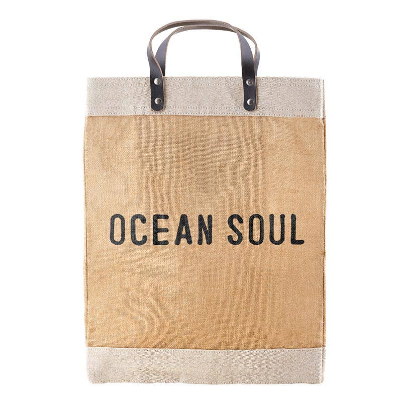 Santa Barbara Design Studio by Creative Brands - Wholesale Grocery/Shopping Bag - Natural Market Tote - Ocean Soul0