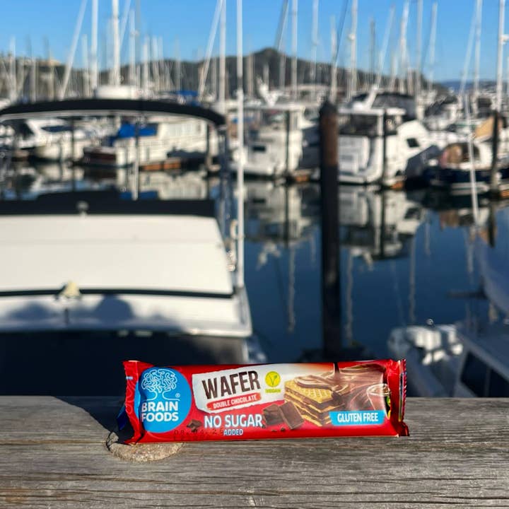 Wilton Mettler LLC - Wholesale Snack Bar - BRAIN FOODS Gluten Free Vegan Wafers (Double Chocolate)5