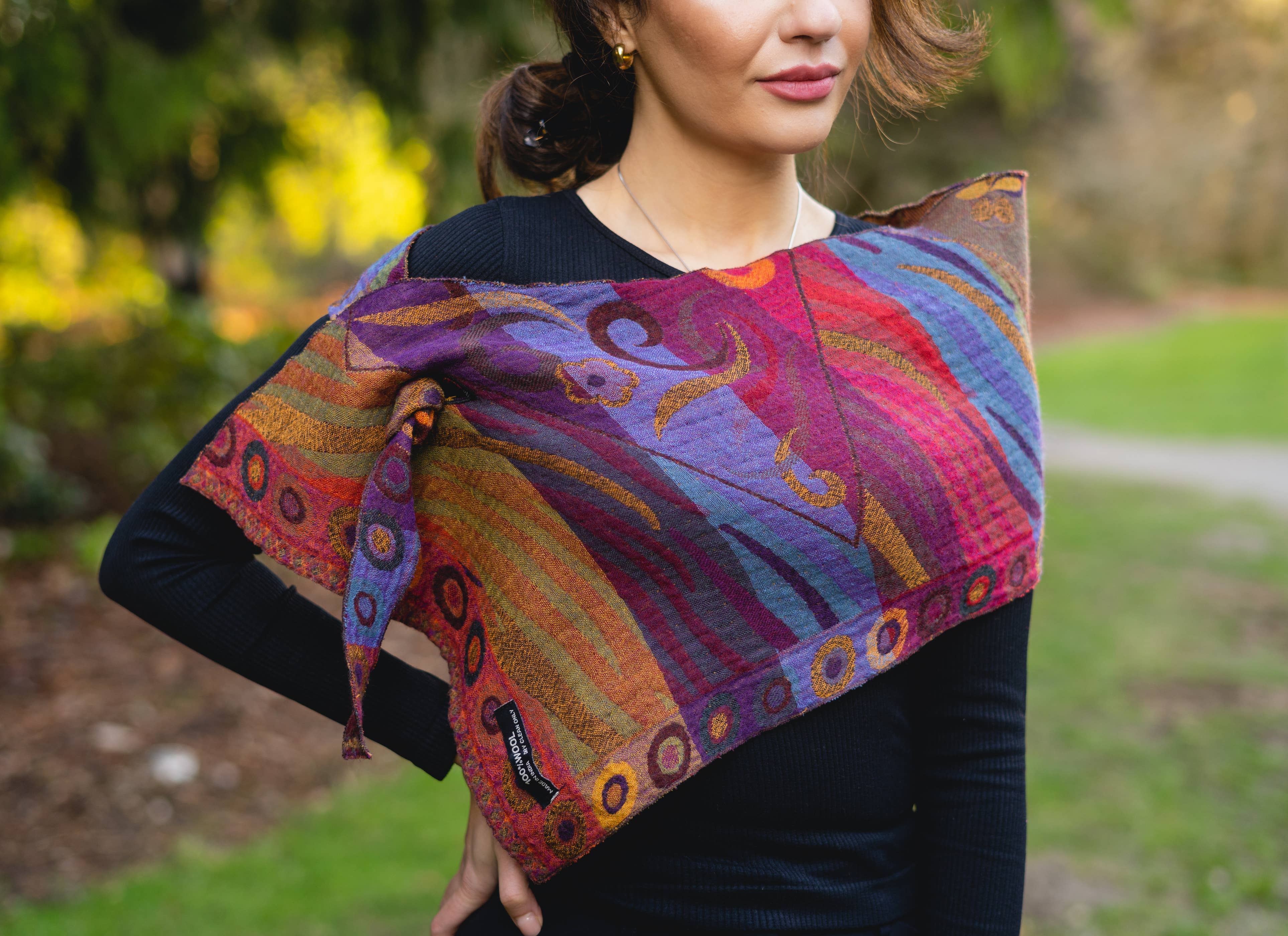 In Style Scarves – wholesale Halsduk - Dam – 510/Spetsig halsduk~ Plommonfärg1