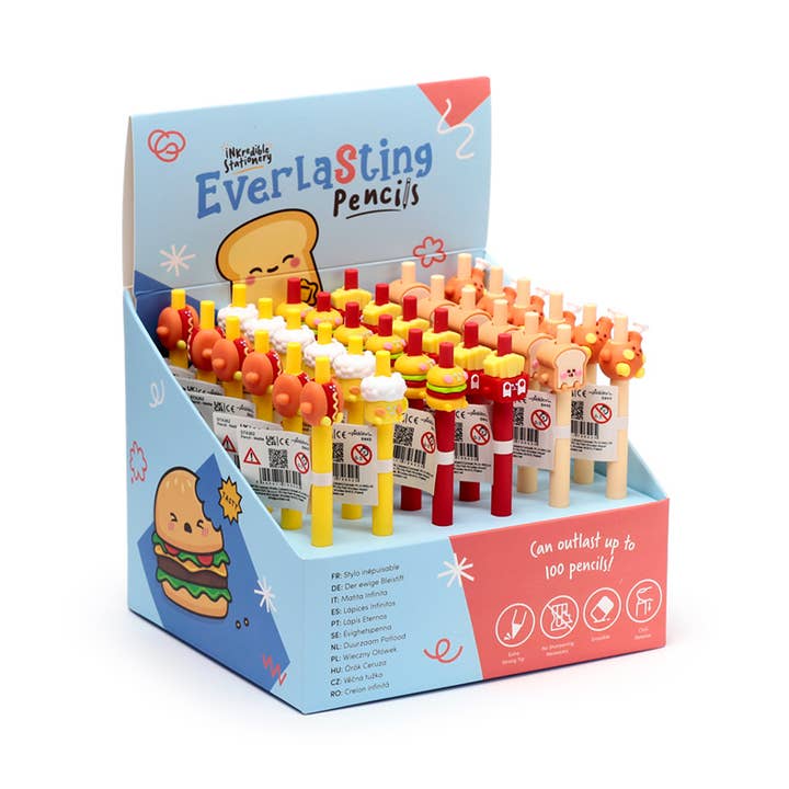 Foodiemals Fast Food Everlasting Pencil for wholesale by Puckator Ltd