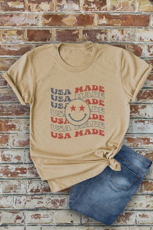 Top Avenue - Wholesale Screen Printed T-Shirt - Women's - USA Made, 4th of July, PLUS Unisex Round Neck Short Sleeve T-Shirt1