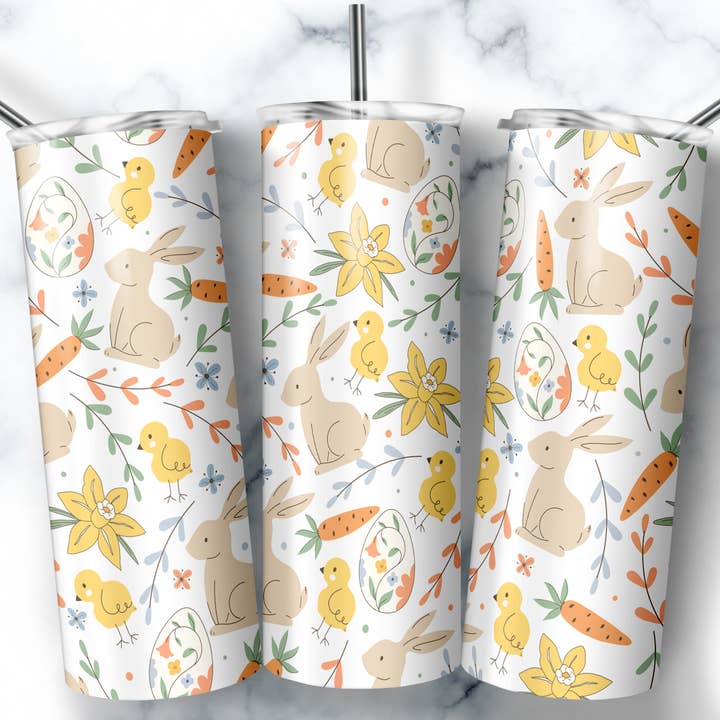 So Peachy Designs - Wholesale Insulated Mug/Tumbler - Easter Tumbler, Cute Easter Tumbler, Easter Cup
1