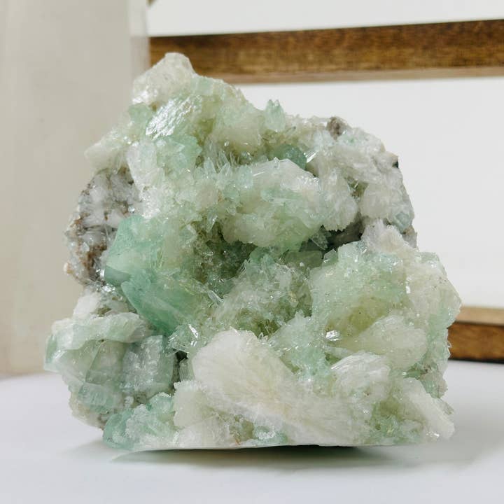 Rock Paradise - Wholesale Spiritual Stone/Crystal - Green Apophyllite on Matrix Zeolite Crystal Cluster0