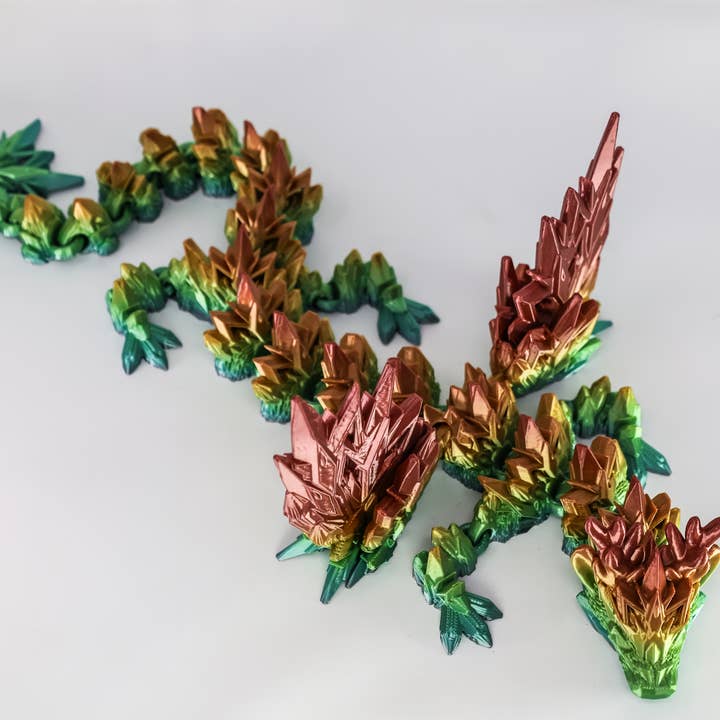 Ruby’s dragons - Vente Figurine – enfant - Grands dragons avec ailes imprimés en 3D — couleurs assorties13