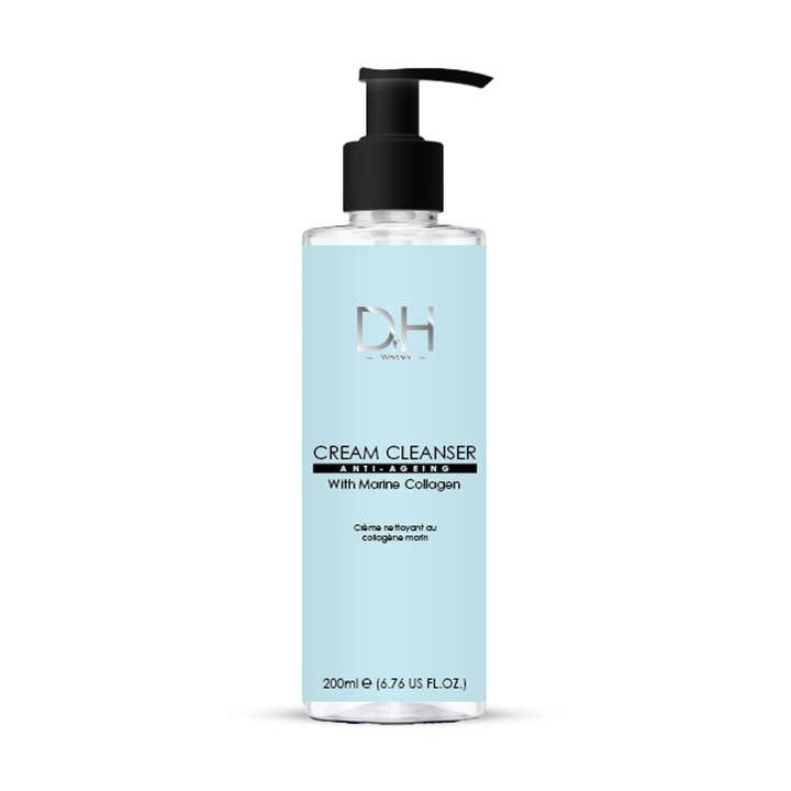Dr H Cream Cleanser with Marine Collagen 200ml for wholesale by Skin Research Ltd. | Anti-Ageing Skincare & Beauty