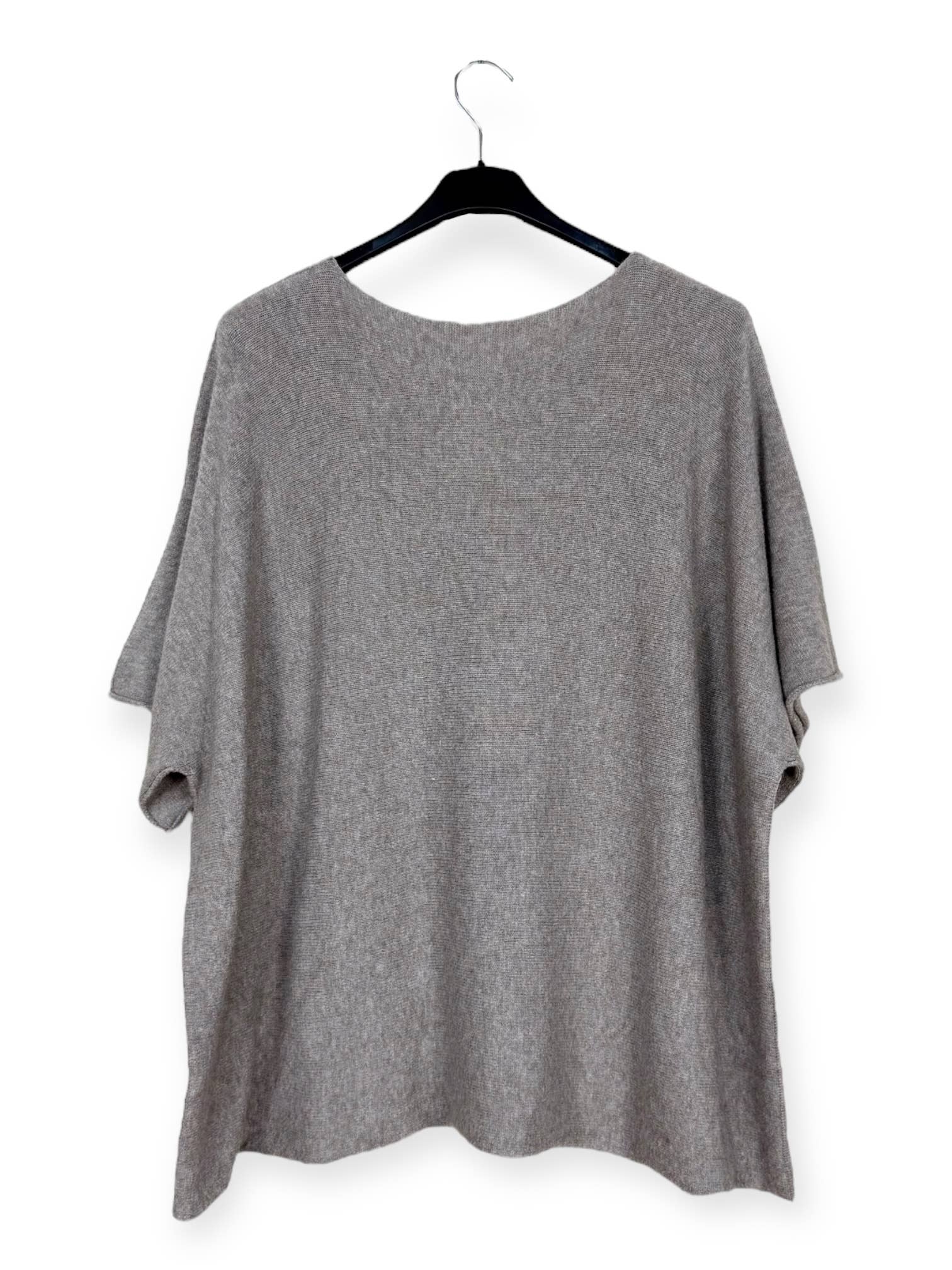 Lucky Nana - Wholesale Poncho - Women's - AH L2202 - Plus Size V-Neck Poncho Sweater36