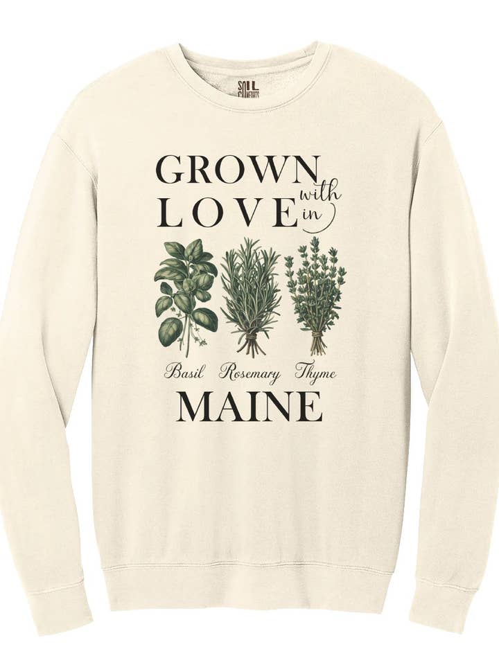 Maine Örtbunt Tröja för wholesale av Soil Comforts
