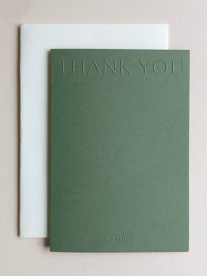 Emboss Thank You for wholesale by Tpel Paper & press