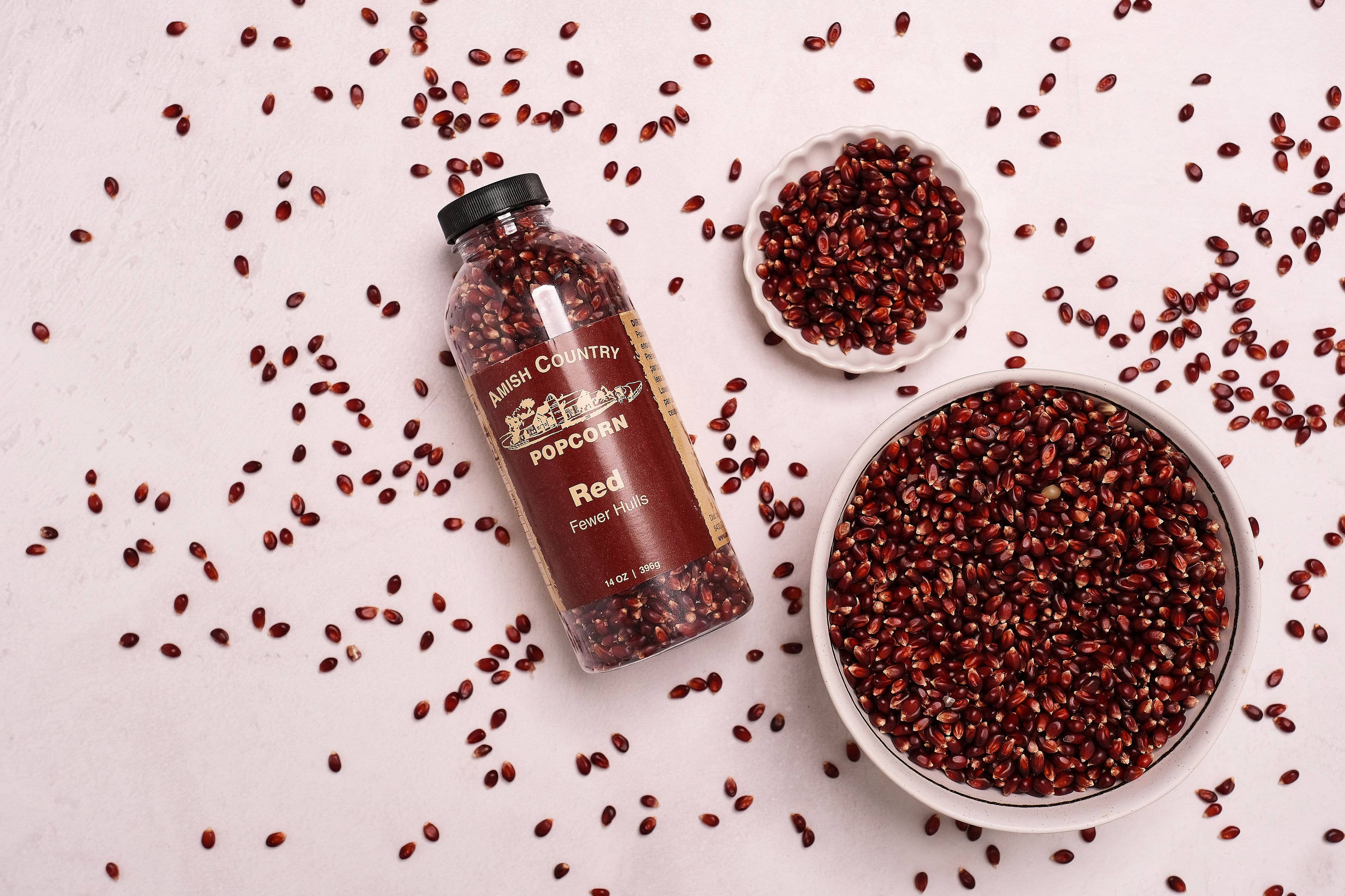 Amish Country Popcorn - Wholesale Popcorn - 14oz Bottle of Red Popcorn3