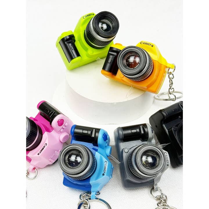 MIX COLOR LED Camera Keychains with Sound Flashlight for wholesale on Faire5
