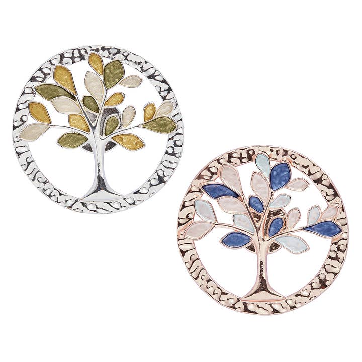 Circle Tree of Life Magnetic Brooch for wholesale by Joe Davies