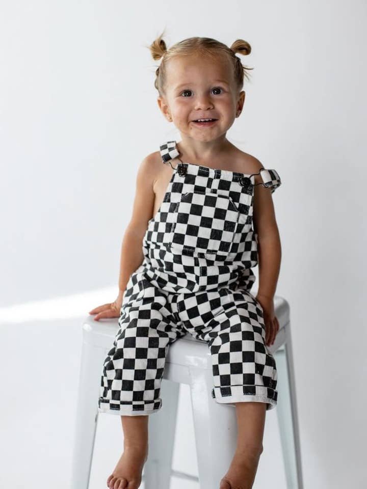Little Trouble – wholesale Overalls – Kids – Classic Checker Overalls6