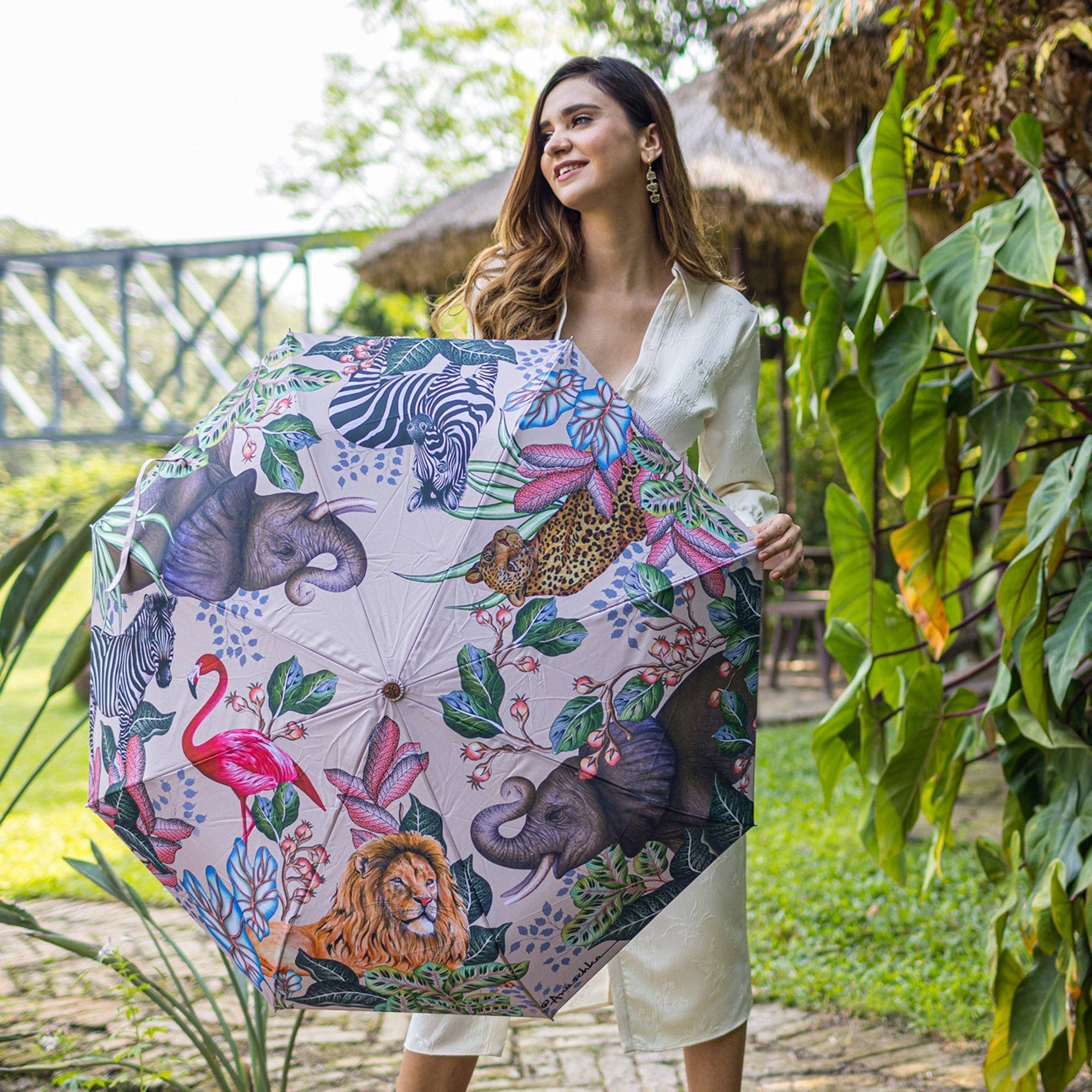 Anuschka Europe – Engroshandel Paraply - Dame – Automatisk åbne/lukke paraply med tryk - 31005