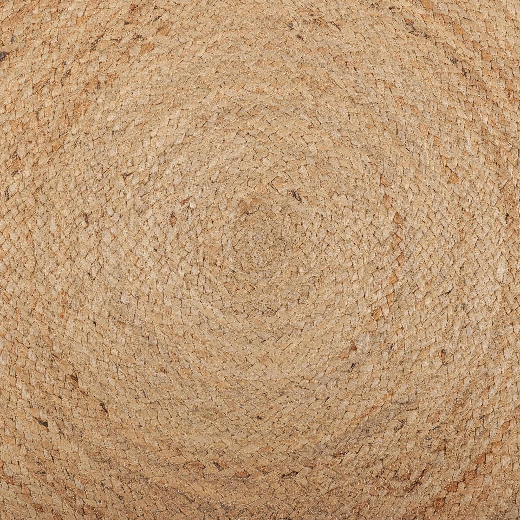 · REDEARTH · Round Area Rug 8 Feet Braided Natural Jute Rug for wholesale on Faire8
