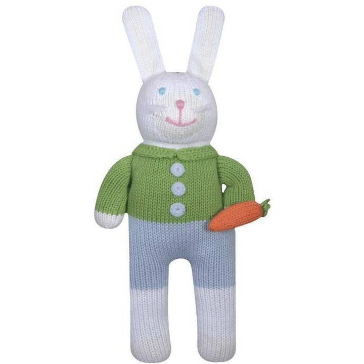 Collin the Bunny Knit Doll for wholesale by Petit Ami & Zubels