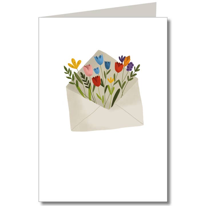 KEITCARDS - Wholesale Thank You Card - flower letter