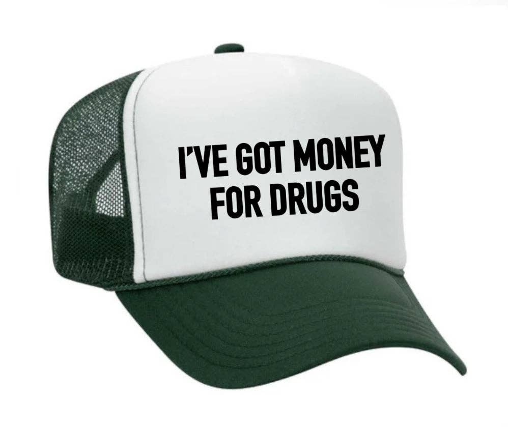 Inappropriate Trucker Hats – Großhandel Trucker-Cap – Unisex – Ich habe Geld für Drugs Trucker Hat3