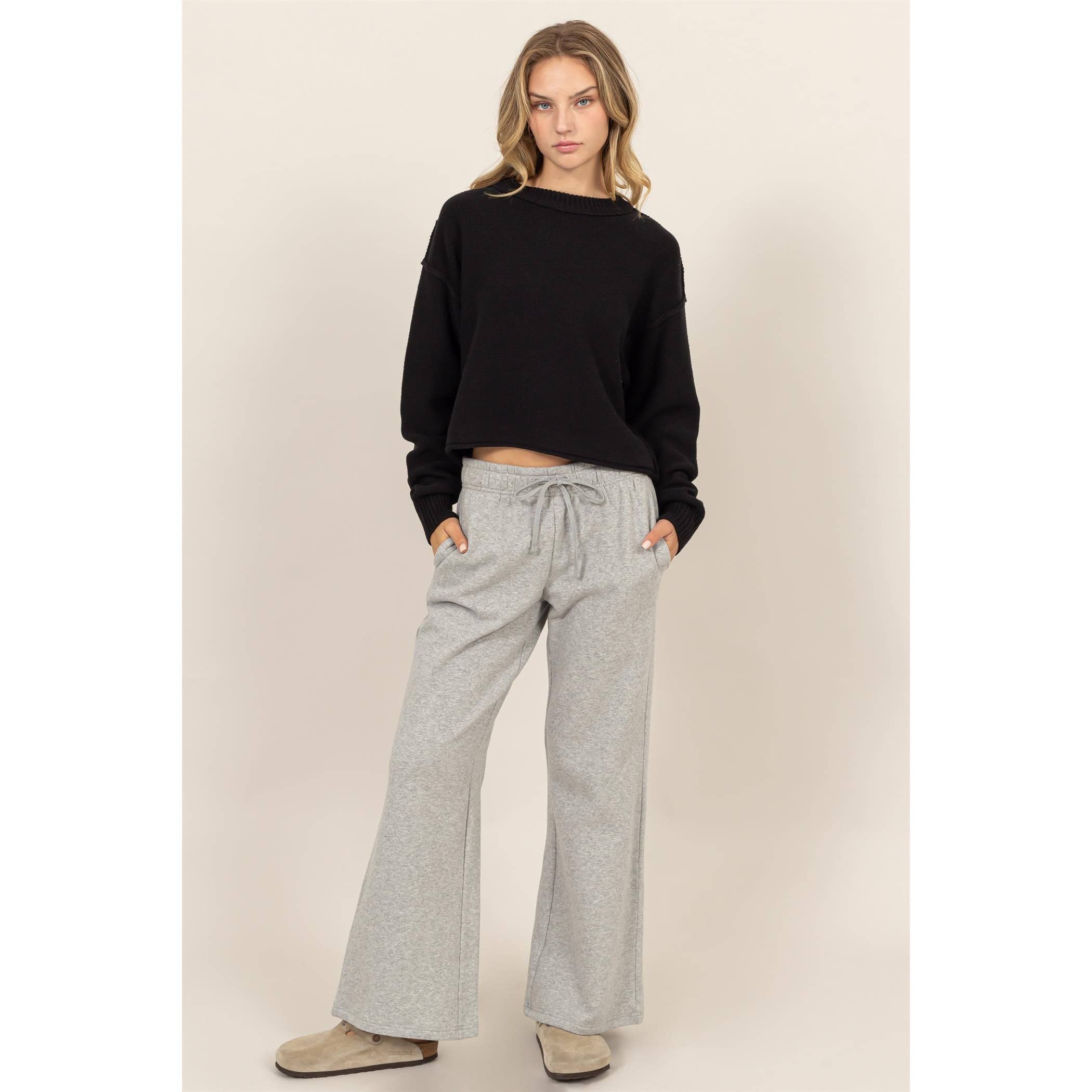 HYFVE - Vendita all'ingrosso Pantalone - Donna - Pantaloni a Gamba Larga con Coulisse a Vita Media14