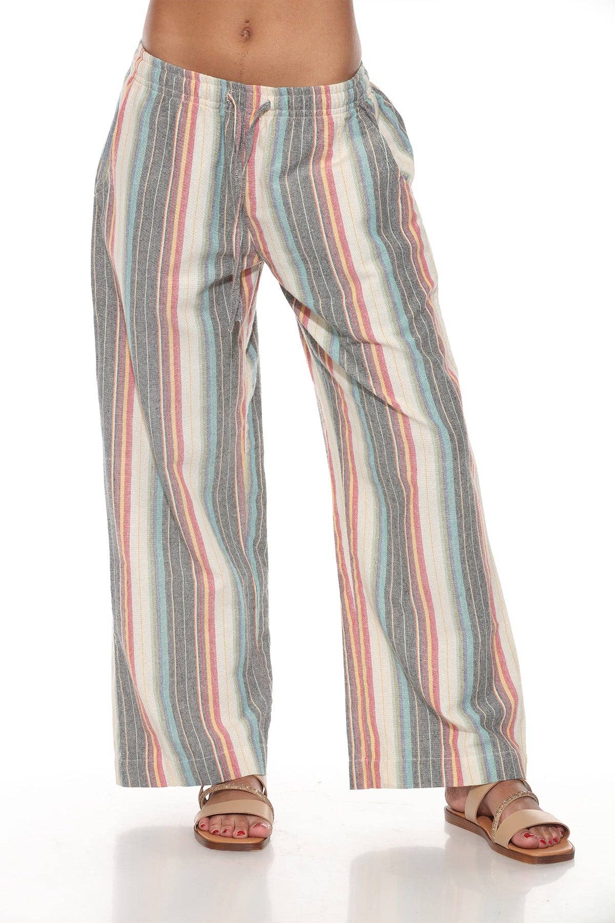 Lakhays Collection Inc. - Wholesale Pants - Women's - Striped Womens Wide Leg pants5