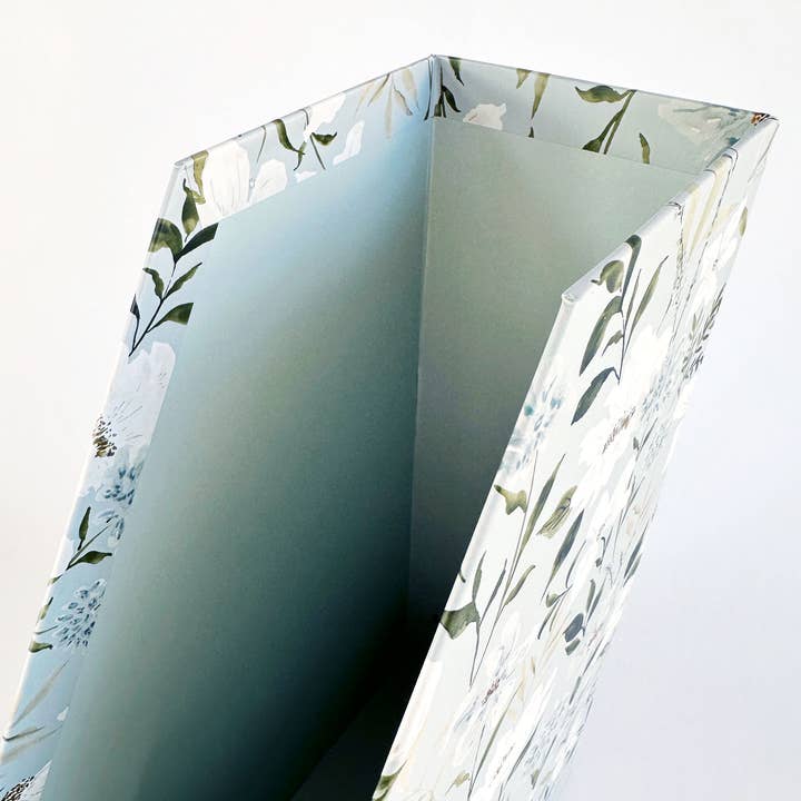 Beth Schneider Designs, LLC - Wholesale Magazine Rack - Tranquility Floral Soft Touch Magazine Holder3