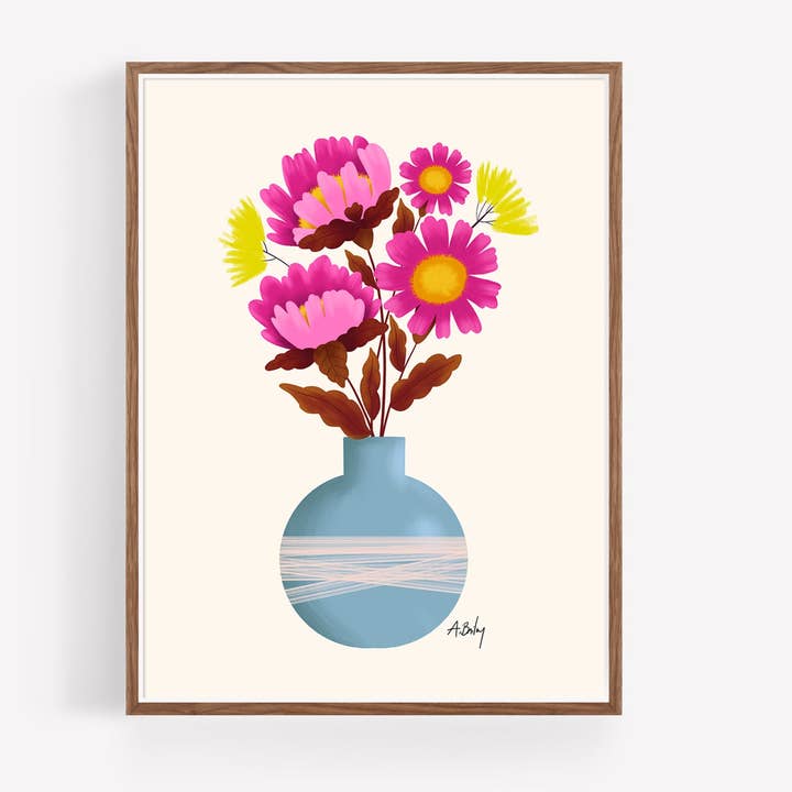 Spring Botanicals - floral illustration print for wholesale by Annie Bailey Art