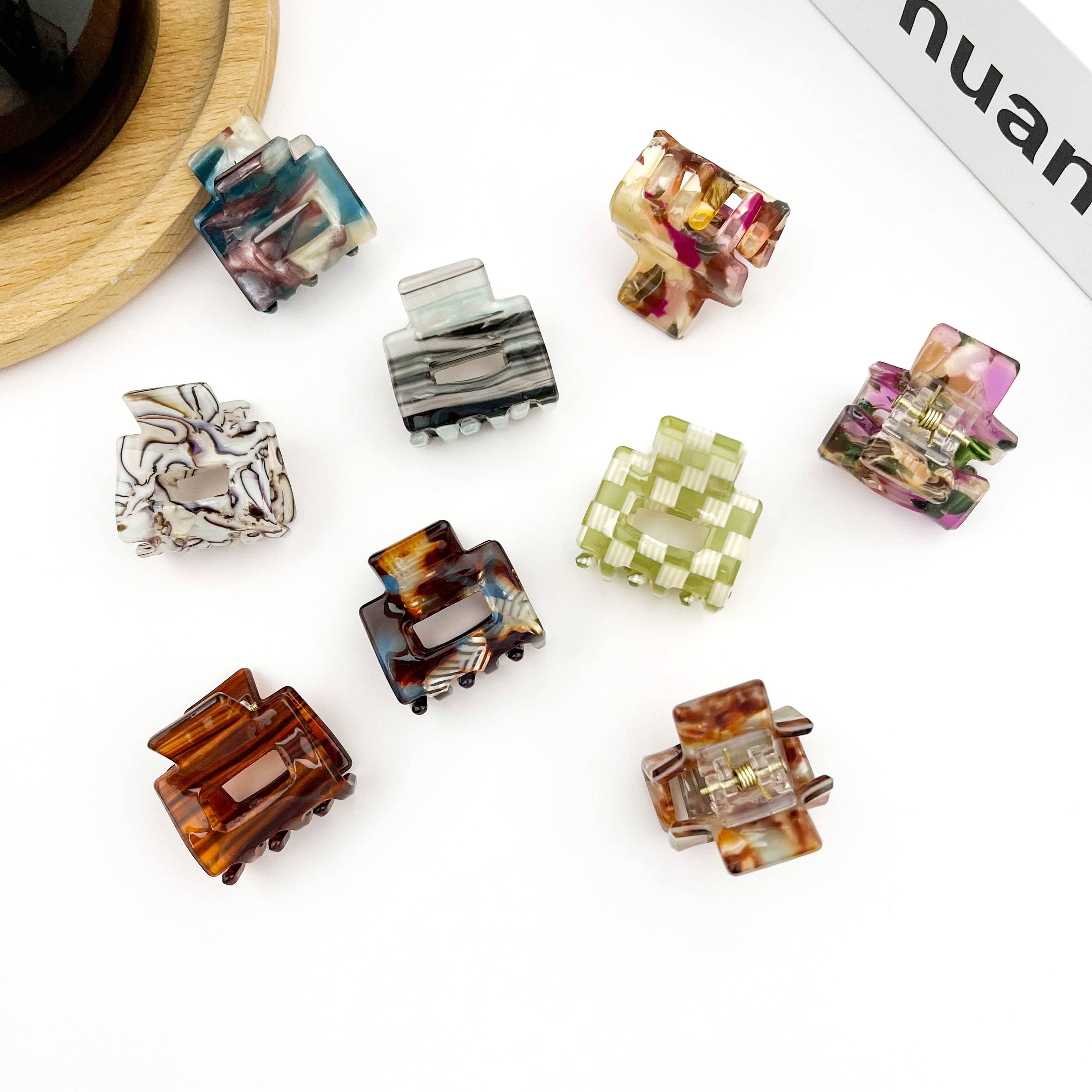 TheDivaSoap – Clips para cabelo - Mulher por atacado – Mini gancho de cabelo quadrado de 0,9''9