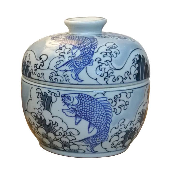 Japanese Wave Pot for wholesale by Mandarin Arts Ltd