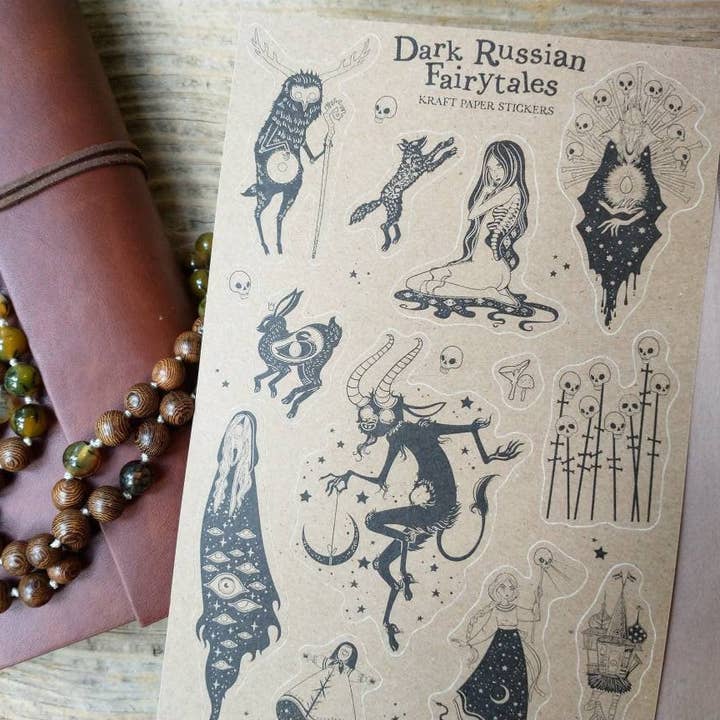 BoyPilot Goods - Wholesale Sticker - Dark Russian Fairytales Sticker Sheet