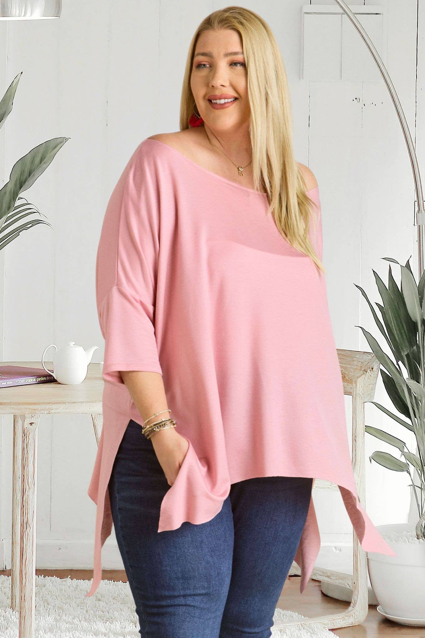 Madelyn - Vente Tunique – femme - LYT9173X-PLUS HAUT À ENCOLURE BATEAU3