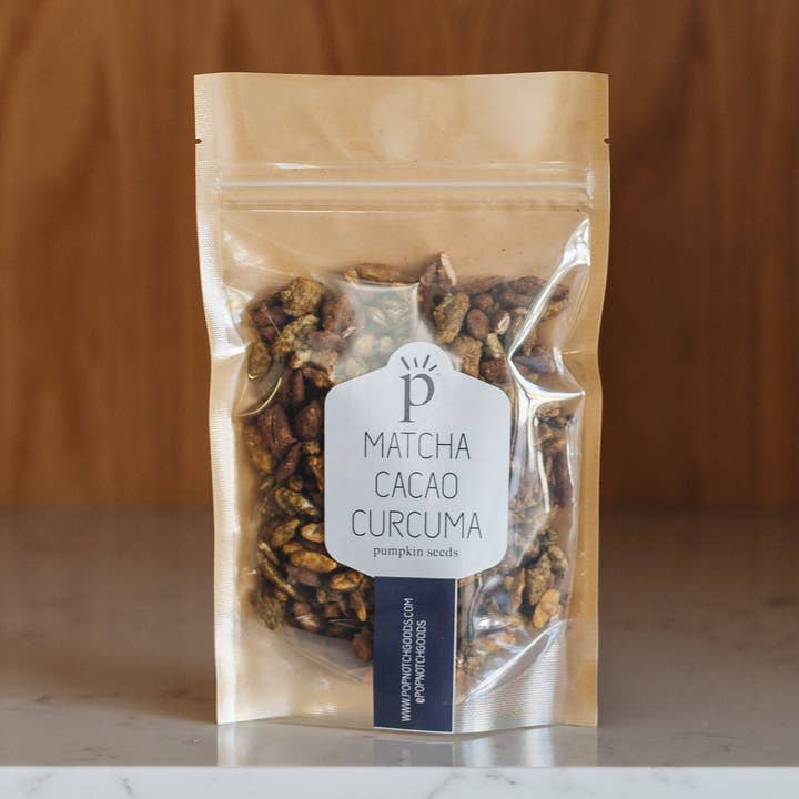 Graines de matcha, de cacao et de curcuma Pepita pour la vente par Popnotch Goods