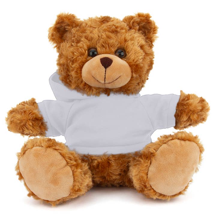 Plushland - Wholesale Stuffed/Plush Toy - Kids & Baby - 11" Personalized Teddy Bear in Hoodie | Custom Sitting Bear29