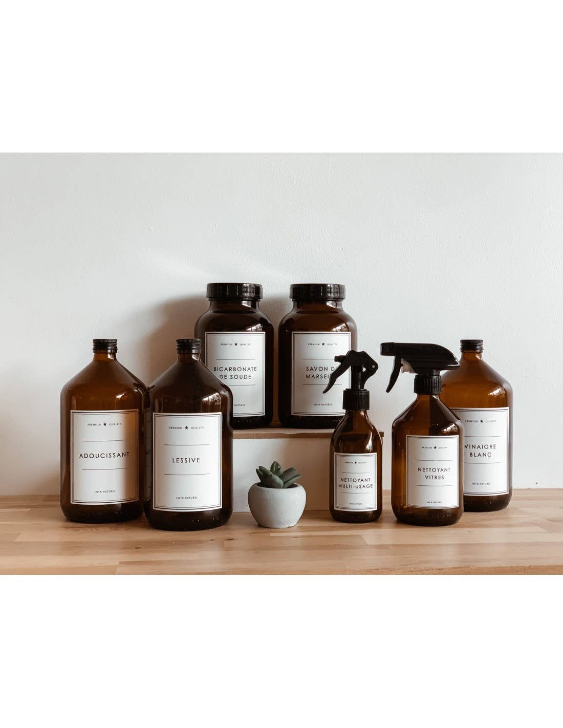 Les Flacons de l’Apothicaire - Wholesale Sprayfles - Multi-inzetbare reiniger in amberkleurige fles4