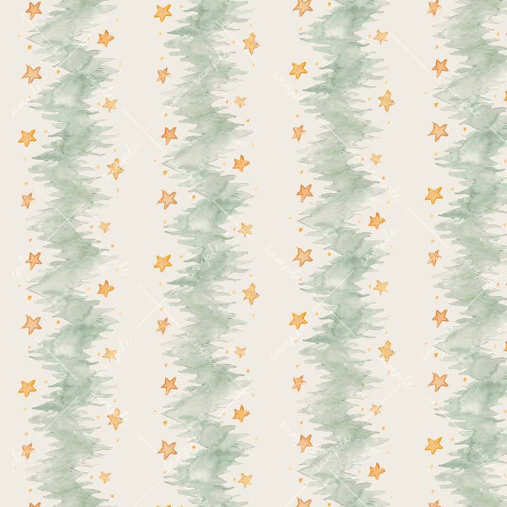 The Illustrated Life - Wholesale Flat Wrap - Starry Chevron Christmas Gift Wrap 0