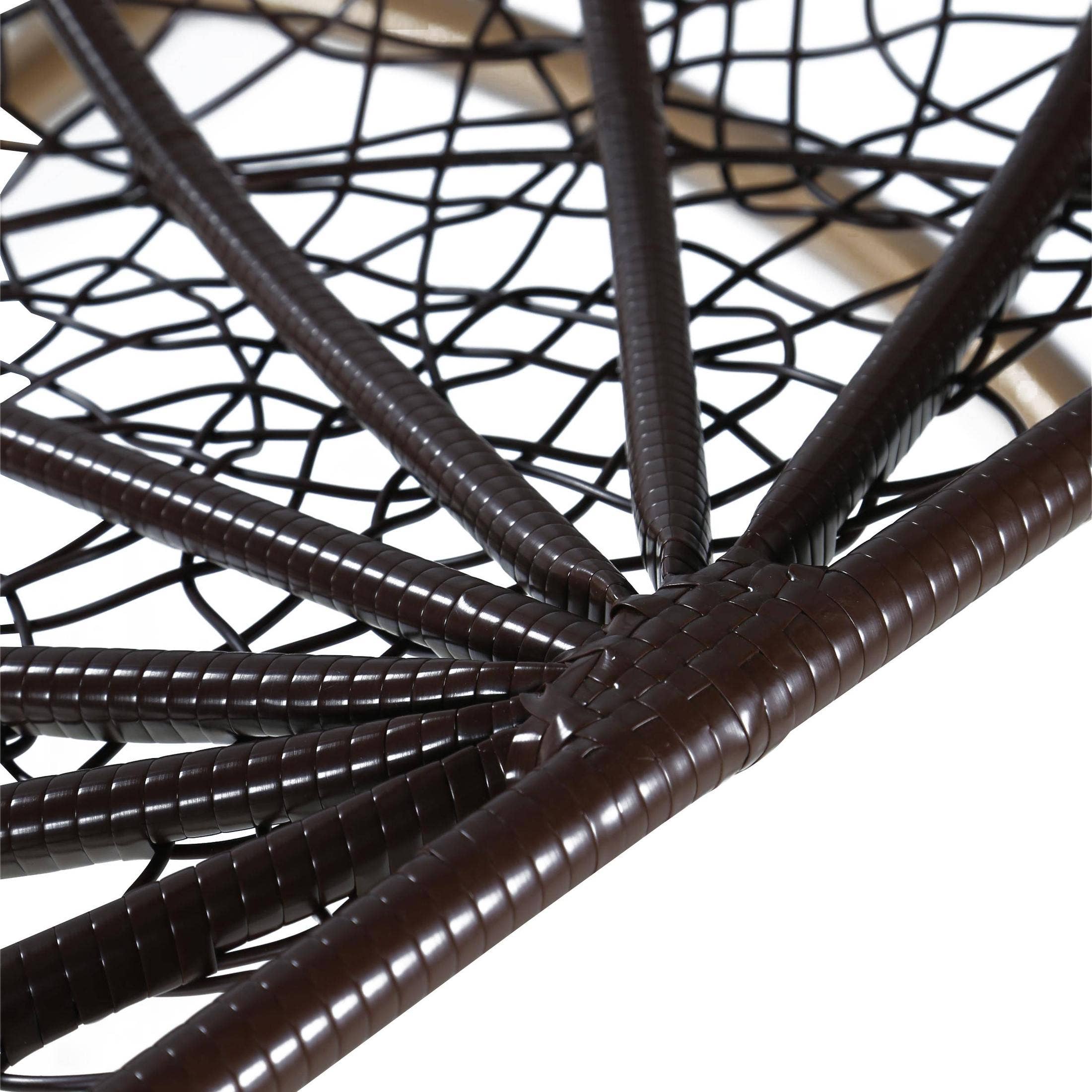 LeisureMod - Wholesale Egg Chair - Recluse Polyethylene Hanging Two-Person Swing Chair2